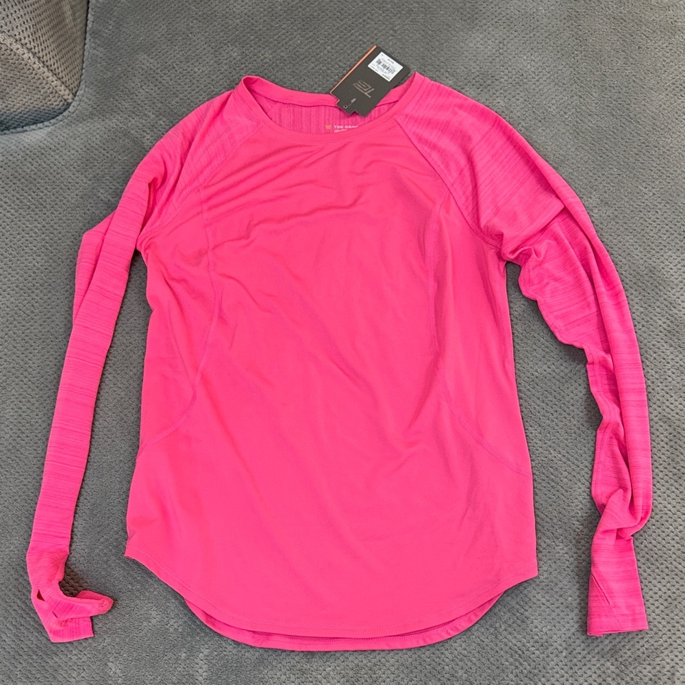 Tek Gear Vibrant Pink Long Sleeve Tee